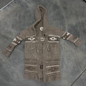 Faherty Kids Artist Series Hooded Sweater Alpaca Small Made In Peru